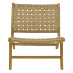 Καρέκλα Foldere   φυσικό teak ξύλο-σχοινί 65x78x68εκ-PK336-000011 - Image 4