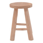 Σκαμπό Verenity   teak ξύλο σε φυσική απόχρωση Φ30x45εκ-PK336-000019 - Image 2