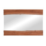 Καθρέπτης Riverine   teak ξύλο σε φυσική απόχρωση 120x80x4εκ-PK338-000006