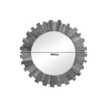 Καθρέπτης Rounder   teak ξύλο σε φυσική απόχρωση Φ80x4εκ-PK338-000008 - Image 2