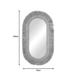 Καθρέπτης Bohnile Inart sisal σε φυσικό χρώμα 70x4x120εκ-PK339-000024 - Image 2