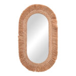 Καθρέπτης Bohnile Inart sisal σε φυσικό χρώμα 70x4x120εκ-PK339-000024