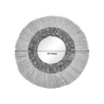 Καθρέπτης Paranome Inart sisal και abaca σε φυσικό χρώμα Φ115x4εκ-PK339-000034 - Image 2