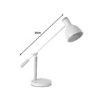 Επιτραπέζιο φωτιστικό Idante   λευκό μέταλλο-ξύλο 50x15x60εκ-PK342-000056 - Image 2