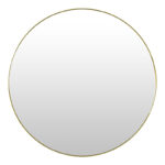 Καθρέπτης Rod Inart σε χρυσή απόχρωση Φ61x0.9εκ-PK349-000002