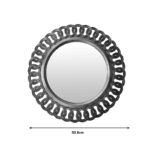 Καθρέπτης Atic Inart σε χρυσή αντικέ απόχρωση Φ50.8x5.3εκ-PK349-000007 - Image 2