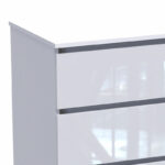 Συρταριέρα Dicama   mdf σε λευκη glossy απόχρωση 85.5x47x98εκ-PK361-000046 - Image 2