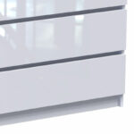 Συρταριέρα Dicama   mdf σε λευκη glossy απόχρωση 85.5x47x98εκ-PK361-000046 - Image 3