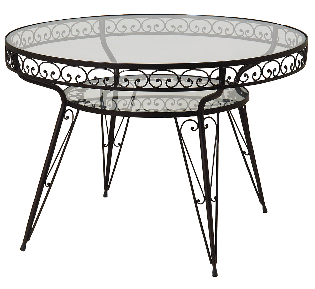 3749-galvanismeno-stroggulo-trapezi-masif-80-x-75cm-16767 Γαλβανισμένο Στρογγυλό Τραπέζι Μασίφ 80 x 75cm-L3749 - Image 1