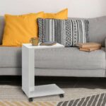 Βοηθητικό τραπέζι C-Shaped Megapap από μελαμίνη σε χρώμα λευκό 35x45x65εκ. - GP009-0195 - Image 2