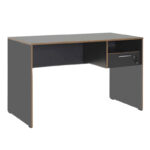 Γραφείο εργασίας Concept Megapap χρώμα ανθρακί 120x60x75εκ. - GP009-0249