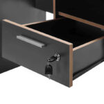 Γραφείο εργασίας Concept Megapap χρώμα ανθρακί 120x60x75εκ. - GP009-0249 - Image 5
