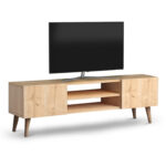 Έπιπλο τηλεόρασης Etna Megapap από μελαμίνη χρώμα oak 120x30x40εκ. - GP022-0006,3