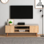 Έπιπλο τηλεόρασης Etna Megapap από μελαμίνη χρώμα oak 120x30x40εκ. - GP022-0006,3 - Image 3