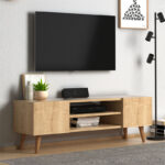 Έπιπλο τηλεόρασης Etna Megapap από μελαμίνη χρώμα oak 120x30x40εκ. - GP022-0006,3 - Image 4