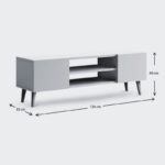Έπιπλο τηλεόρασης Etna Megapap χρώμα γκρι ρετρό 120x30x40εκ. - GP022-0006,4 - Image 5
