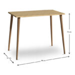 Γραφείο Fiona Megapap από μελαμίνη χρώμα oak 90x55x75εκ. - GP022-0007,1 - Image 4