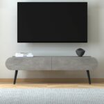 Έπιπλο τηλεόρασης Lotus Megapap χρώμα γκρι ρετρό 120x30x40εκ. - GP022-0017,3 - Image 4