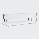 Έπιπλο τηλεόρασης Lotus Megapap χρώμα γκρι ρετρό 120x30x40εκ. - GP022-0017,3 - Image 5