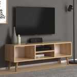 Έπιπλο τηλεόρασης Loren Megapap από μελαμίνη χρώμα oak 120x30x40εκ. - GP022-0067,1 - Image 2