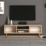 Έπιπλο τηλεόρασης Loren Megapap από μελαμίνη χρώμα oak 120x30x40εκ. - GP022-0067,1 - Image 3