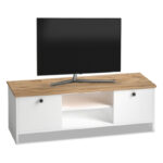 Έπιπλο τηλεόρασης Cube Megapap από μελαμίνη χρώμα pine - white 120x30x40εκ. - GP022-0076,1
