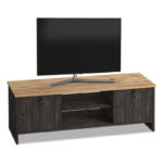 Έπιπλο τηλεόρασης Cube Megapap από μελαμίνη χρώμα pine - industrial grey 120x30x40εκ. - GP022-0076,2
