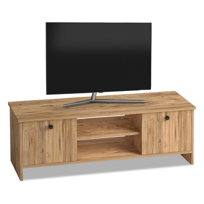 GP022-00763-0 Έπιπλο τηλεόρασης Cube Megapap από μελαμίνη χρώμα pine 120x30x40εκ. - GP022-0076,3 - Image 1