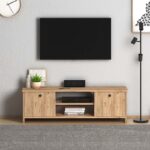Έπιπλο τηλεόρασης Cube Megapap από μελαμίνη χρώμα pine 120x30x40εκ. - GP022-0076,3 - Image 3