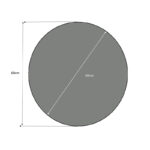Καθρέφτης τοίχου Losta Megapap χρώμα λευκό 60x60x2,2εκ. - GP028-0005 - Image 3