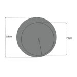 Καθρέφτης τοίχου Moon Megapap χρώμα γκρι 88x88x2,2εκ. - GP028-0008 - Image 3