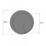 Καθρέπτης τοίχου Moon Megapap χρώμα λευκό Ø88x2,2εκ. - GP028-0008,1 - Image 3