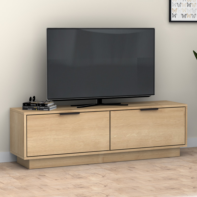 GP028-01032-0 Έπιπλο τηλεόρασης Lisa Megapap χρώμα φυσικό οξιάς 140x35x43cm. - GP028-0103,2 - Image 1