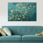 Πίνακας σε καμβά "Blooming Flowers" Megapap ψηφιακής εκτύπωσης 140x100x3εκ. - GP033-0071 - Image 2