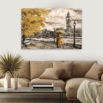 Πίνακας σε καμβά "Big Ben And Yellow Leaves" Megapap ψηφιακής εκτύπωσης 75x50x3εκ. - GP033-0087 - Image 2