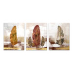 Πίνακας σε καμβά "Autumn Leaves" Megapap τρίπτυχος ψηφιακής εκτύπωσης 126x55x3εκ. - GP033-0127