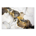 Πίνακας σε καμβά "Abstract Golden Dream" Megapap ψηφιακής εκτύπωσης 100x70x3εκ. - GP033-0131