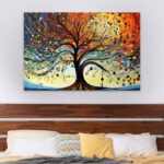 Πίνακας σε καμβά "Dream Tree" Megapap ψηφιακής εκτύπωσης 125x80x3εκ. - GP033-0152 - Image 2