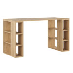 Γραφείο εργασίας Colmar Megapap από μελαμίνη χρώμα sapphire oak 140x60x75εκ - GP037-0005,5 - Image 4
