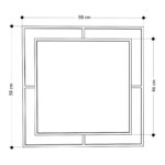 Καθρέφτης τοίχου Corner Megapap αλουμινίου χρώμα χρυσό 58,6x2x58,6εκ. - GP037-0006,2 - Image 3