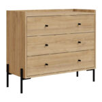 Συρταριέρα Malta Megapap χρώμα sapphire oak 94x40x80,1εκ. - GP037-0236,1 - Image 5