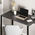 Γραφείο εργασίας Inna Megapap χρώμα γκρι ρετρό - silky black 110x60x75εκ. - GP037-0241,1 - Image 2