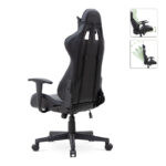 Καρέκλα γραφείου Gaming Alonso Megapap από τεχνόδερμα χρώμα μαύρο 67x70x125/135 εκ. - GP040-0008,1 - Image 2
