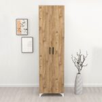 Ντουλάπα - Παπουτσοθήκη μελαμίνης Lilly Megapap χρώμα pine oak 49x32x178εκ. - GP041-0015,2 - Image 4