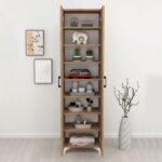 Ντουλάπα - Παπουτσοθήκη μελαμίνης Lilly Megapap χρώμα pine oak 49x32x178εκ. - GP041-0015,2 - Image 5