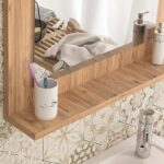 Καθρέφτης μπάνιου Devlin Megapap από μελαμίνη χρώμα pine oak 60x10x45εκ. - GP041-0033,2 - Image 3