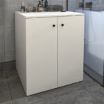 Έπιπλο πλυντηρίου Gray Megapap από μελαμίνη χρώμα λευκό 70x66x90εκ. - GP041-0055,1 - Image 2