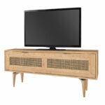 Έπιπλο τηλεόρασης Sirona Megapap από μελαμίνη χρώμα sapphire oak 140x30x55εκ. - GP042-0022,1 - Image 6