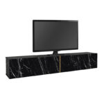 Έπιπλο τηλεόρασης επιτοίχιο Figure Megapap με LED χρώμα μαύρο εφέ μαρμάρου 181,8x31,7x30εκ. - GP042-0248,1 - Image 5