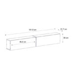 Έπιπλο τηλεόρασης επιτοίχιο Figure Megapap με LED χρώμα μαύρο εφέ μαρμάρου 181,8x31,7x30εκ. - GP042-0248,1 - Image 6
